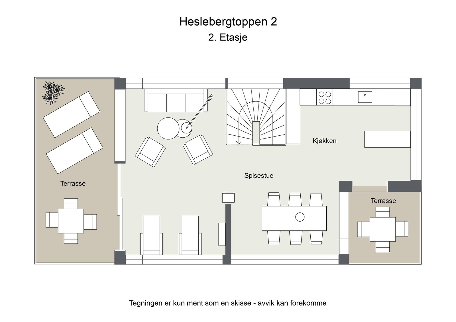 Planløsning 2. etg Galleribilde