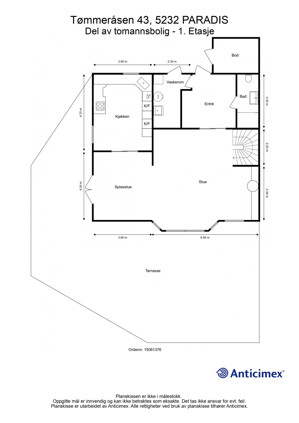 Planskisse - 1. etasje (det tas forbehold om feil/avvik). Galleribilde