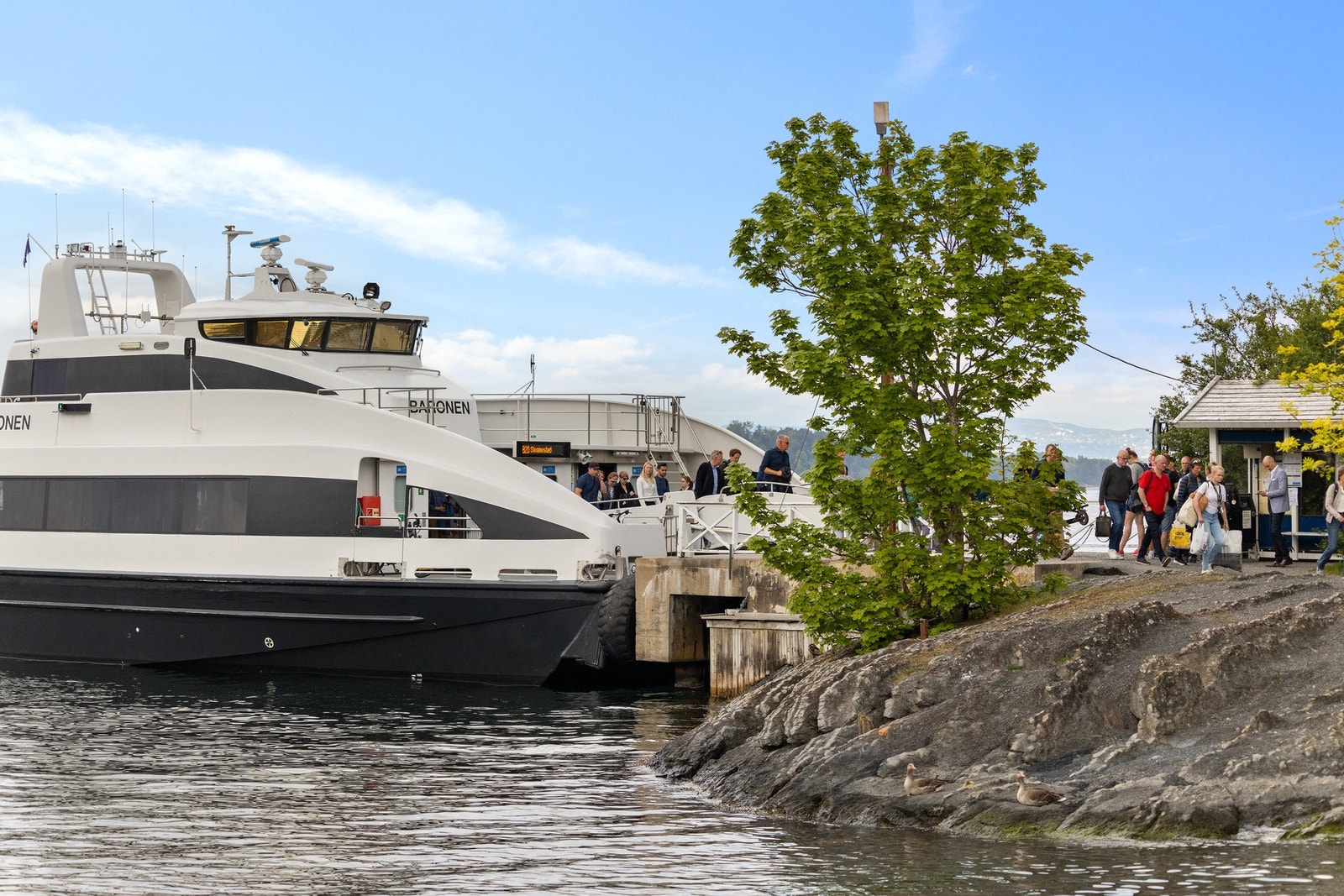 Hurtigbåt til Oslo går fra Vollen Galleribilde