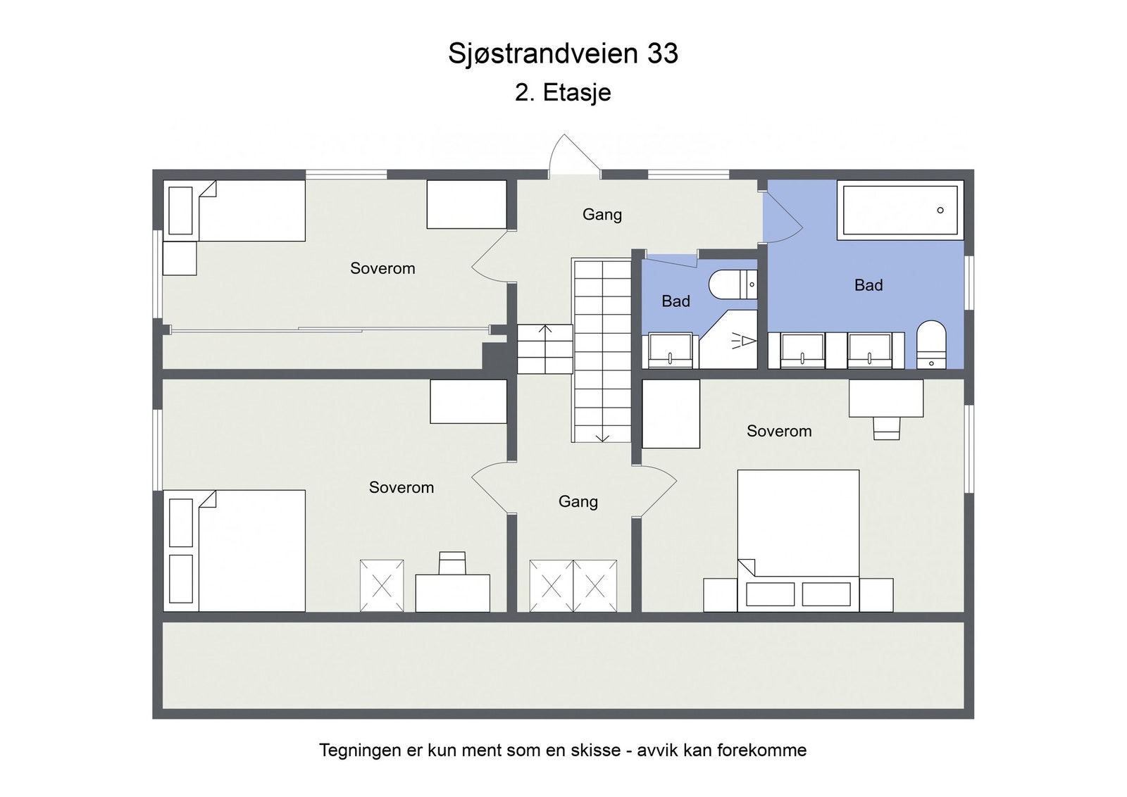Plantegning 2 etg Galleribilde