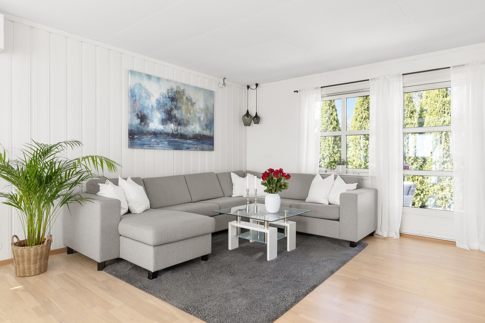 Rommet har gode og fleksible møbleringsmuligheter. Galleribilde