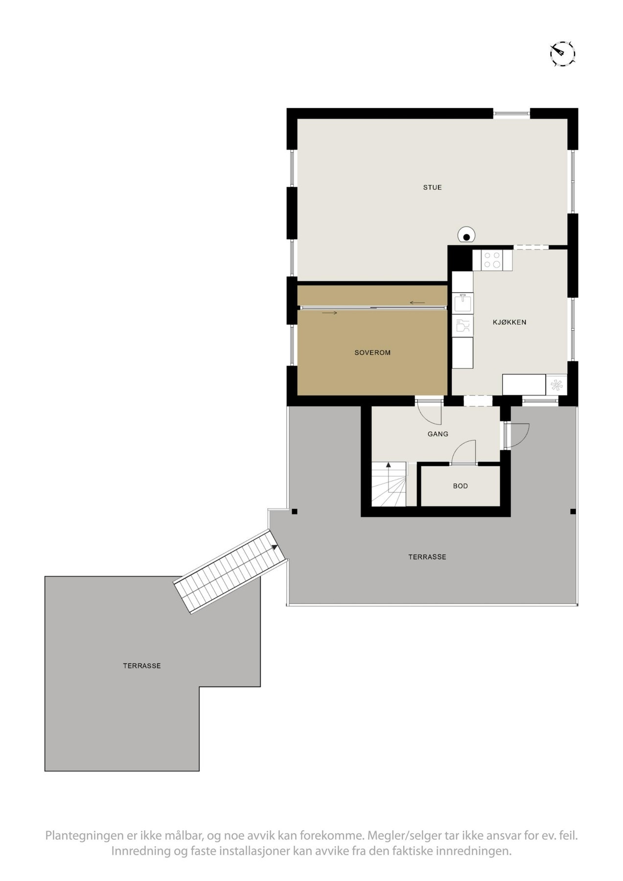 Planskisse over 1.etasje. Galleribilde