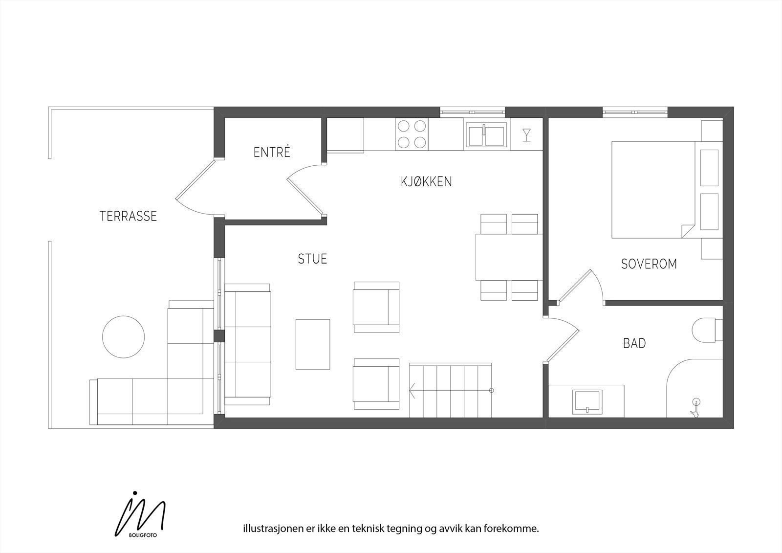 Plantegning hovedplan Galleribilde