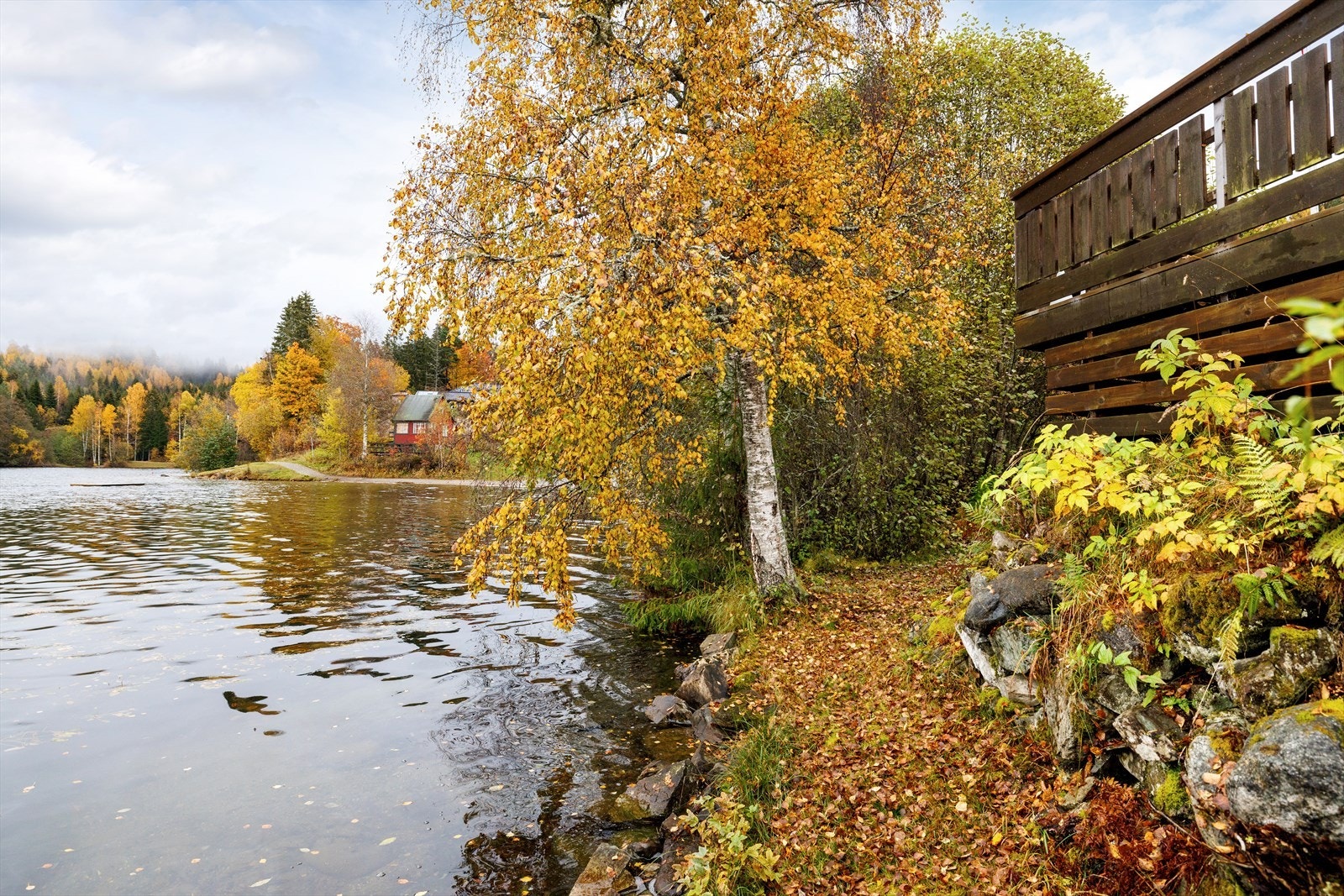 Det er utebod i tilknytning til terrassen. Galleribilde