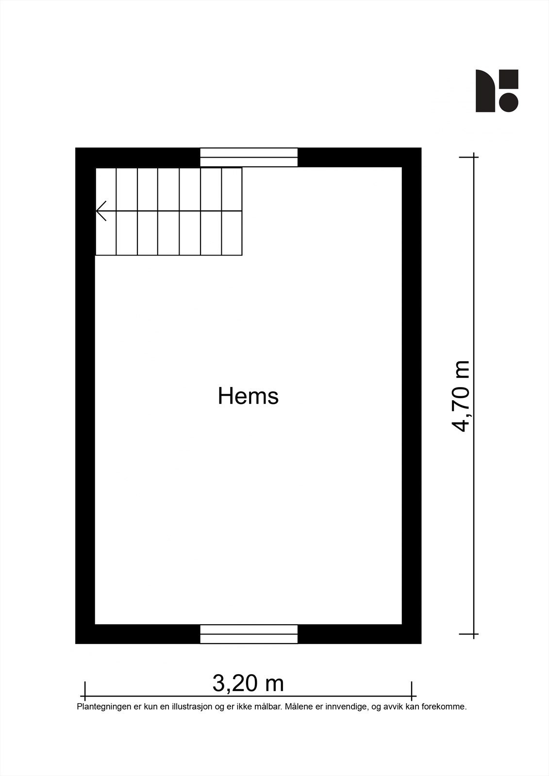 Plantegning hems. Galleribilde
