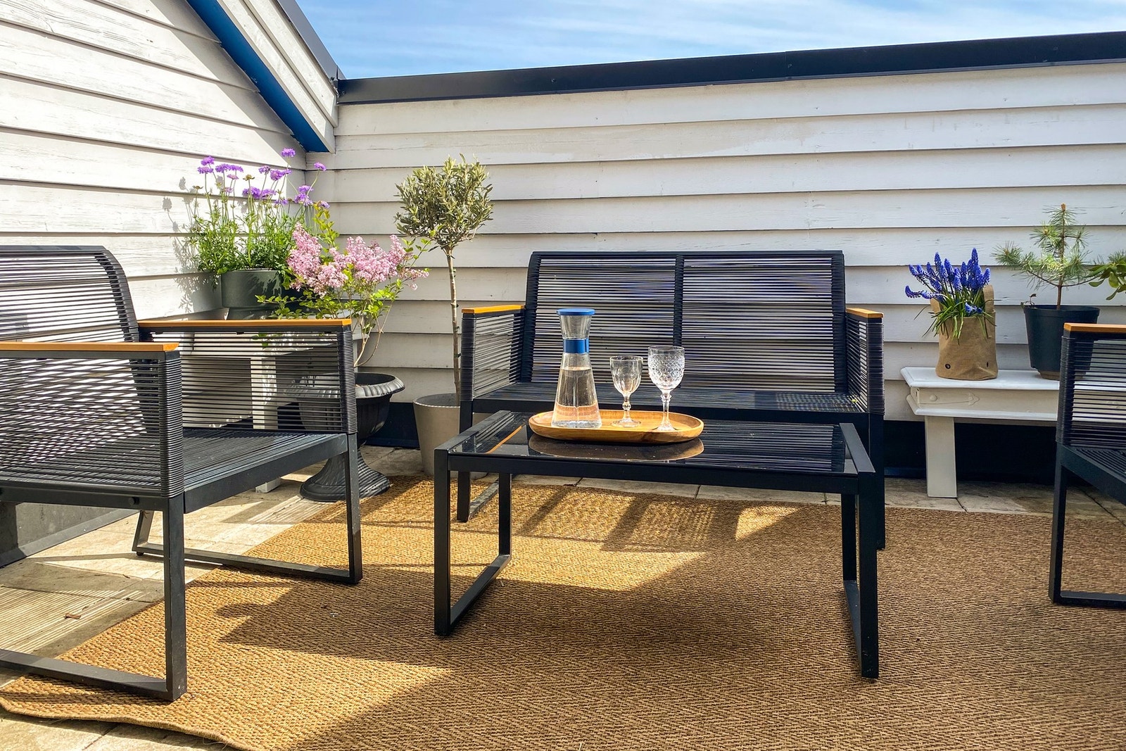 Hyggelig felles takterrasse Galleribilde