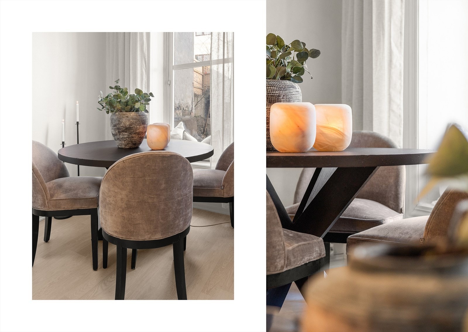 Her er det plass til spisebord med flere sitteplasser, perfekt for både hverdagsmiddager og gjester. Galleribilde