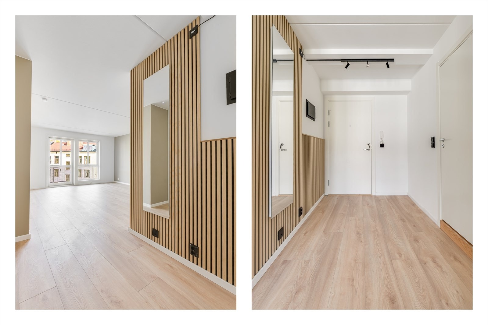 Romslig gang/entré med mgod plass til klesavheng Galleribilde