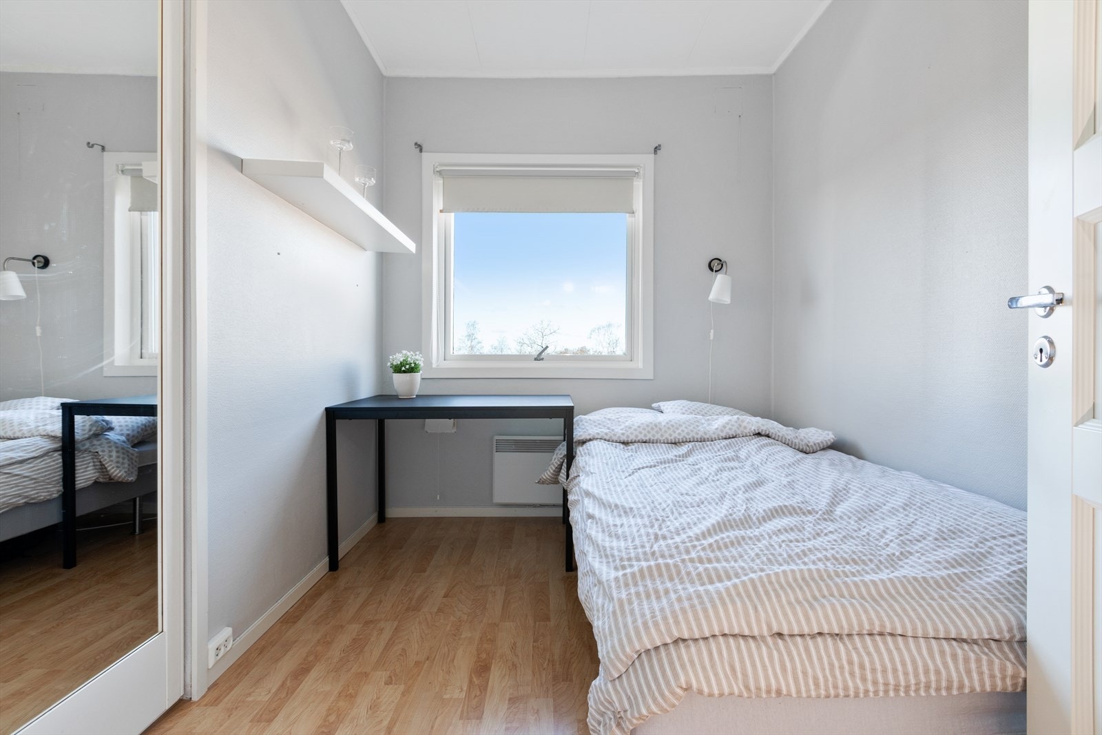 Også i denne leiligheten har to av de tre soverommene skyvedørsgarderobe. Galleribilde