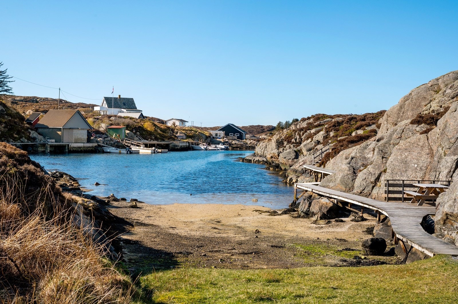 Flott badeplass. Galleribilde