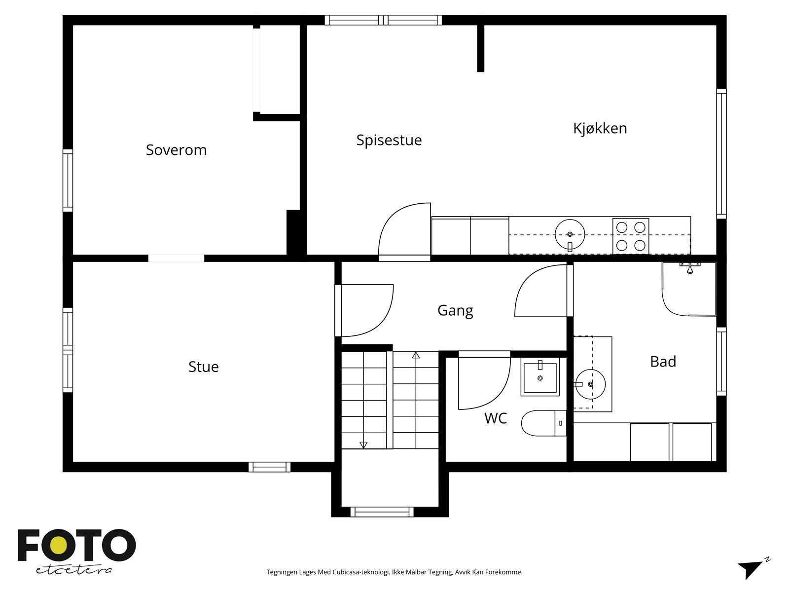 Plantegning 2.etg Galleribilde