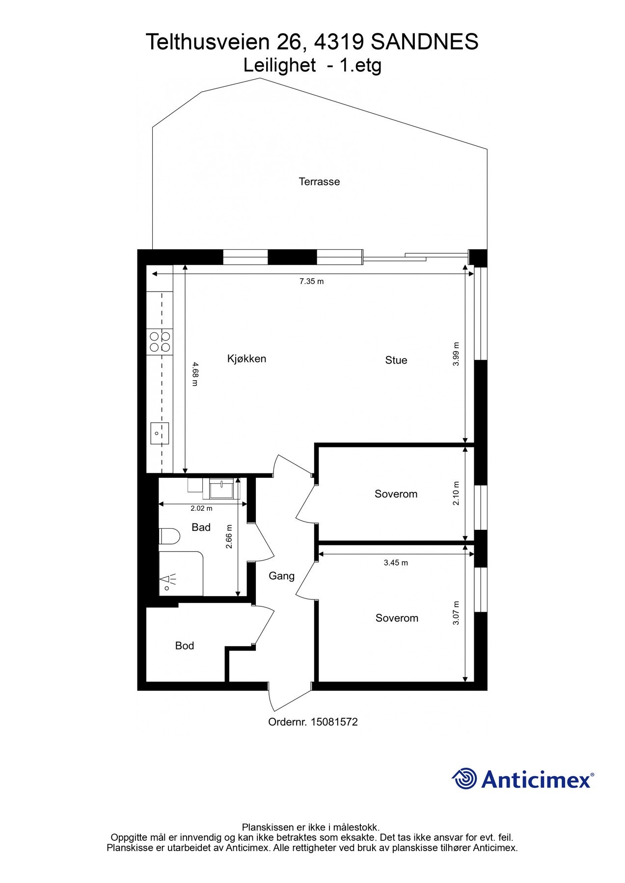 Plantegning Galleribilde