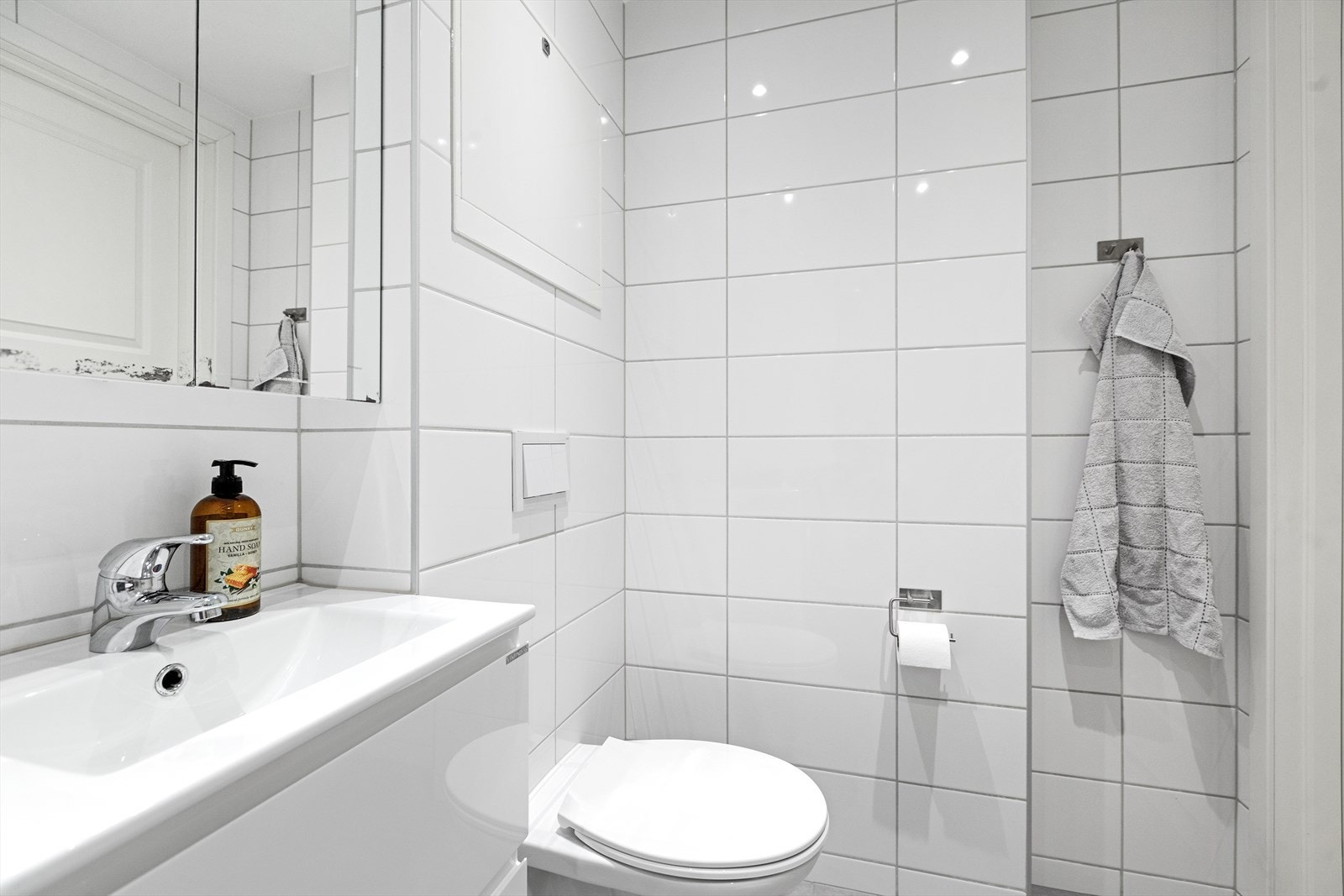 Badet ble totalrenovert i regi av borettslaget i 2018. Galleribilde