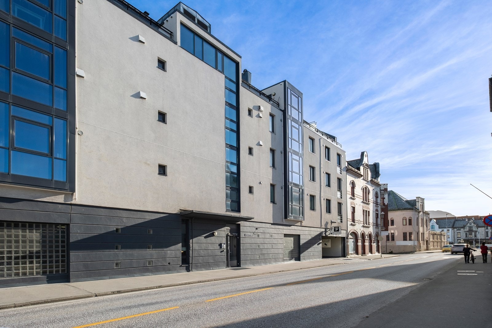 Fasade sett fra Nedre Strandgate Galleribilde