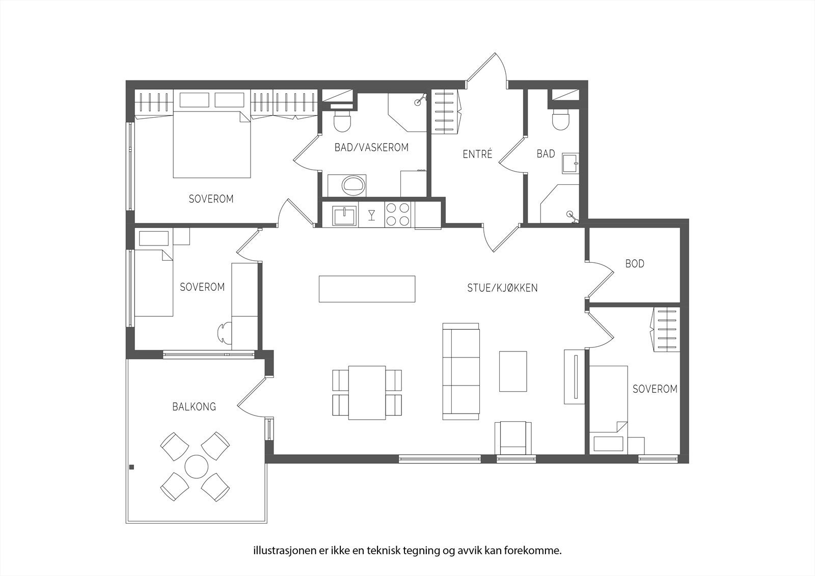 Plantegning 2. etasje Galleribilde