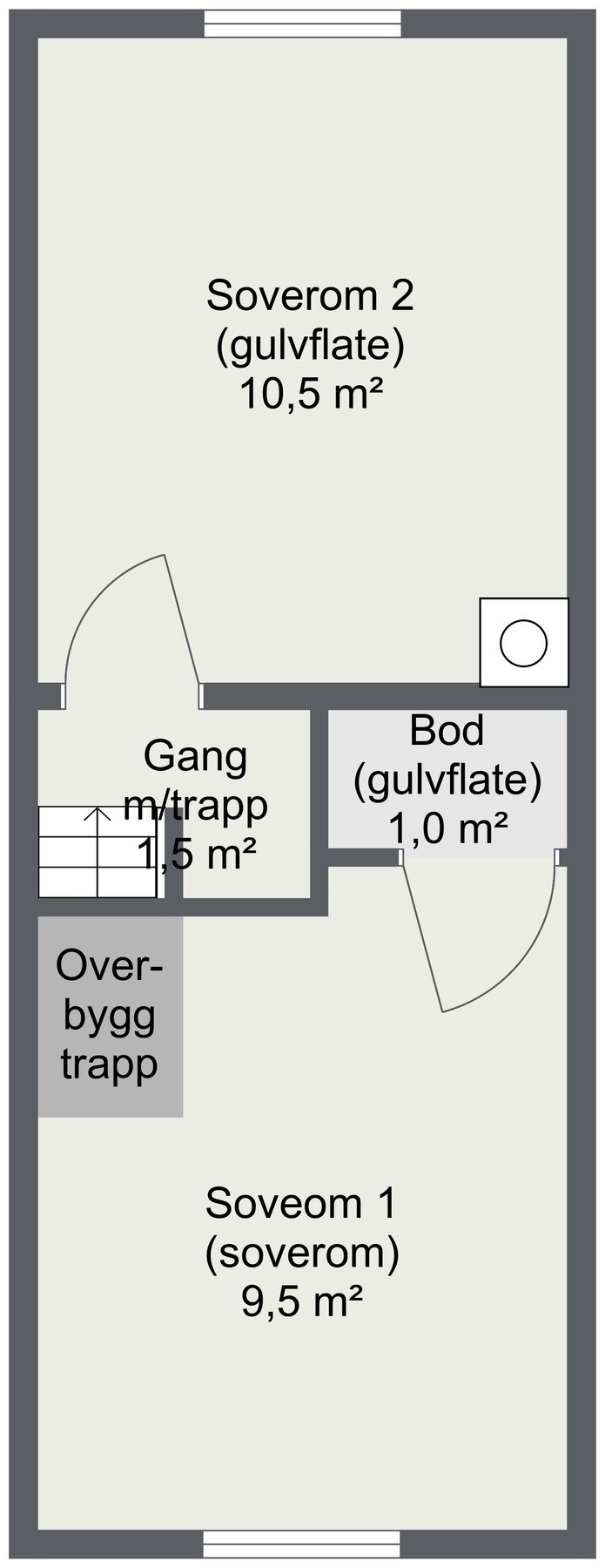 Planskisse 2. Etasje/loft. Galleribilde