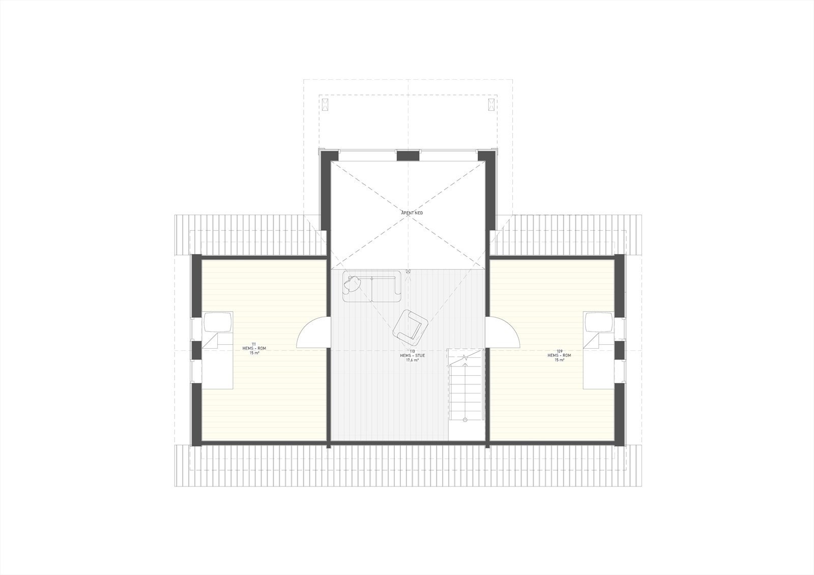 Plantegning hems. Galleribilde