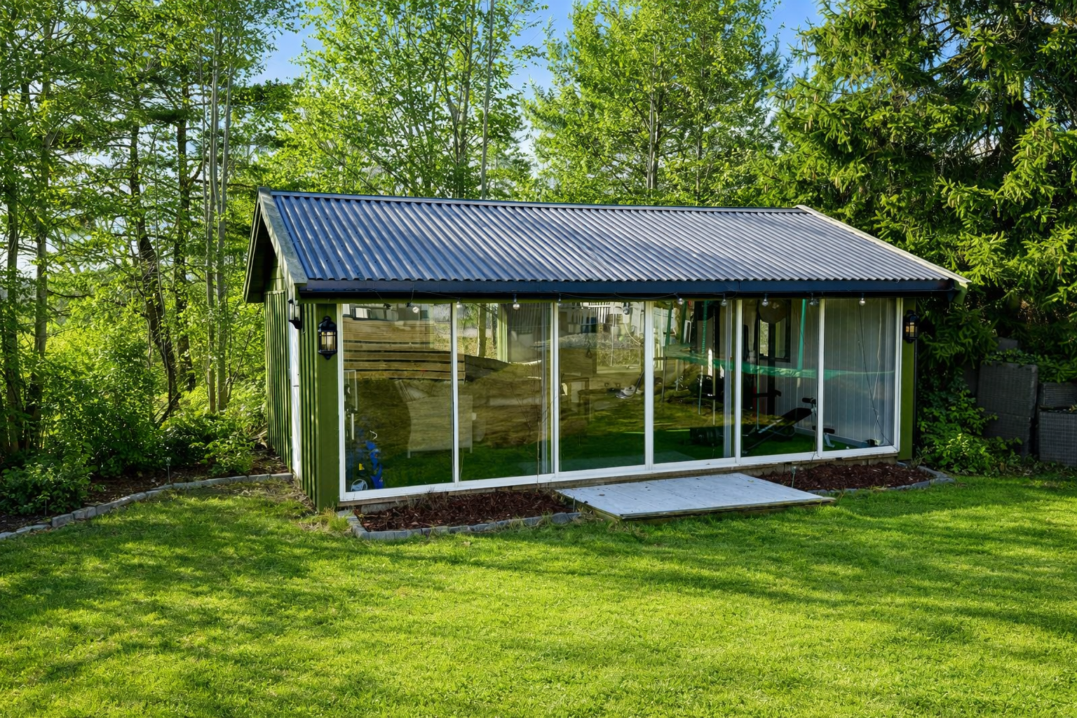 Utestue. KI generert for sommerfarger. Galleribilde