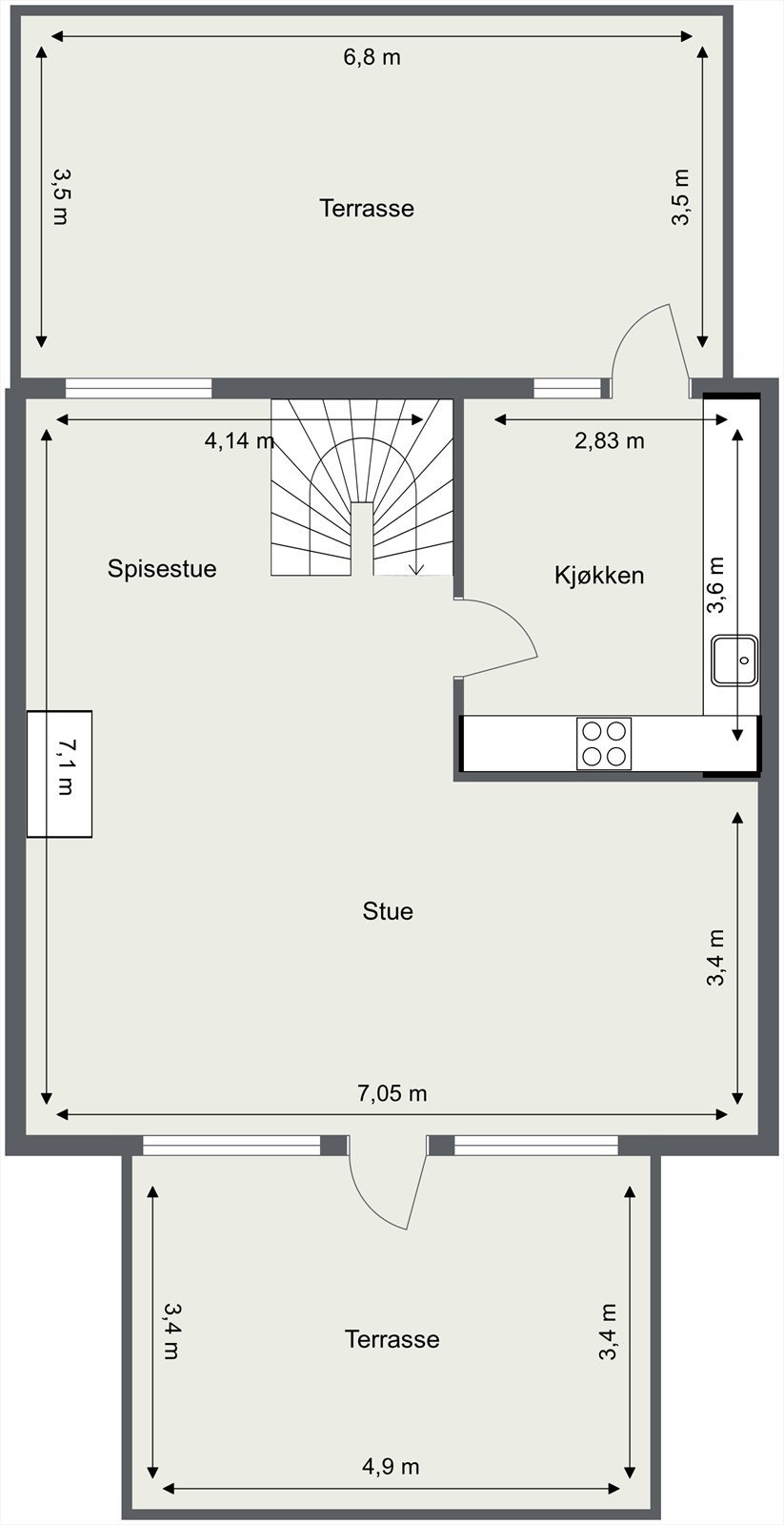 Plantegning 2. etasje. Galleribilde