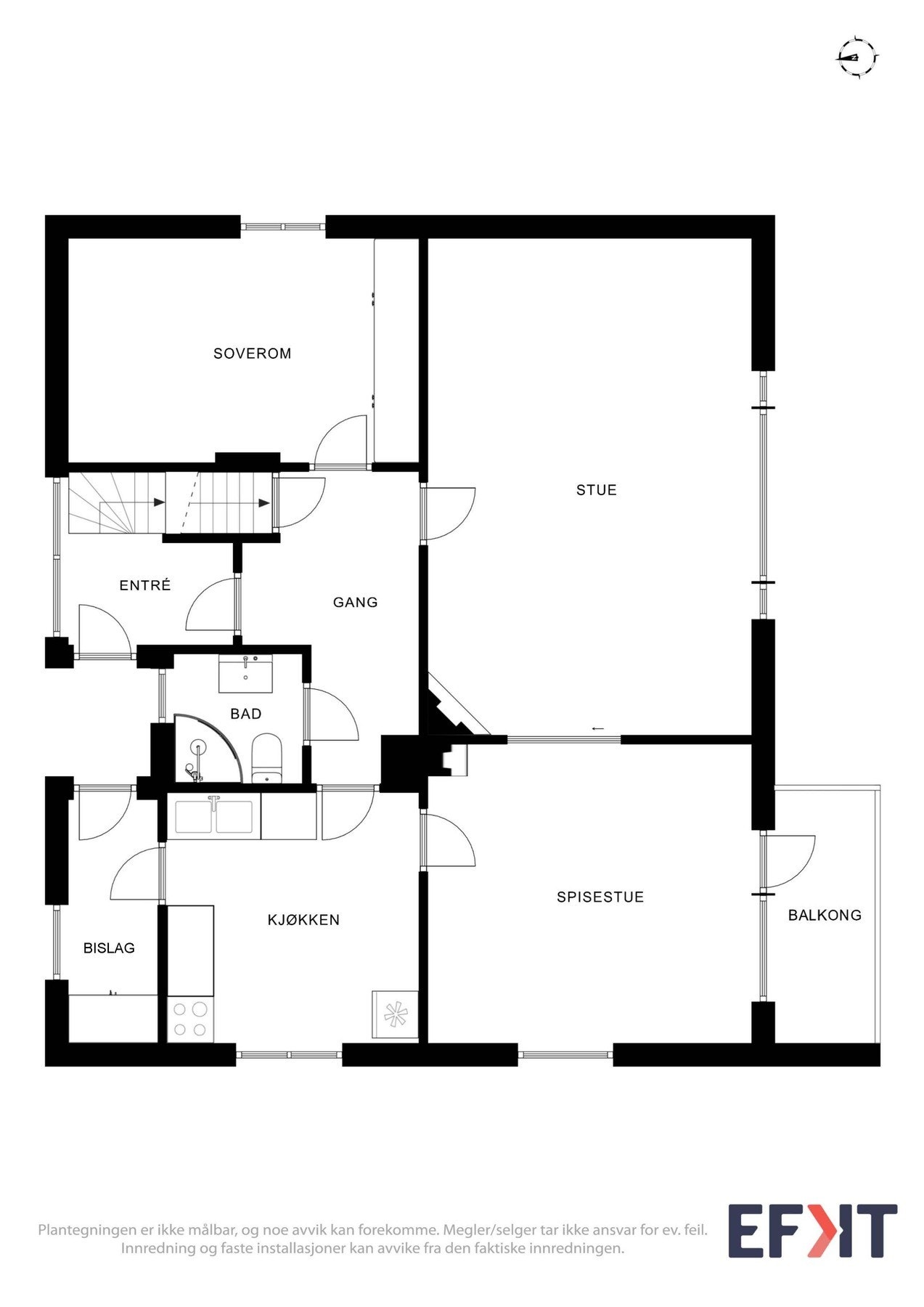 Plantegninger hovedetasje Galleribilde