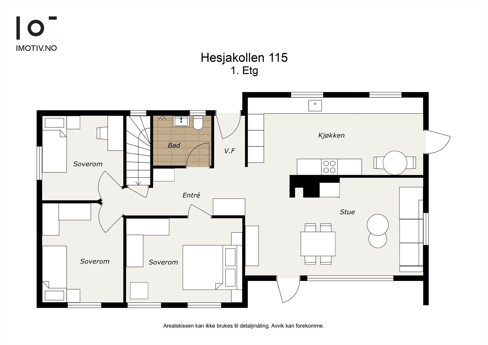 - Plantegning hovedetasje - Galleribilde