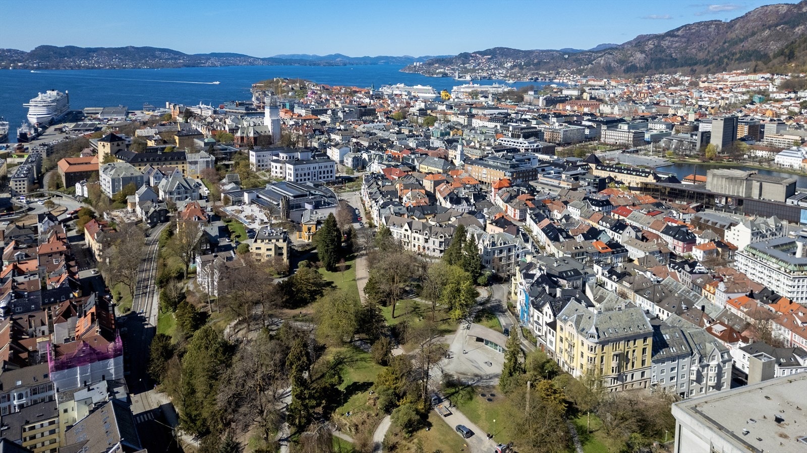Nygårdsparken ligger i gangavstand og byr på flotte rekreasjonsområder. Galleribilde