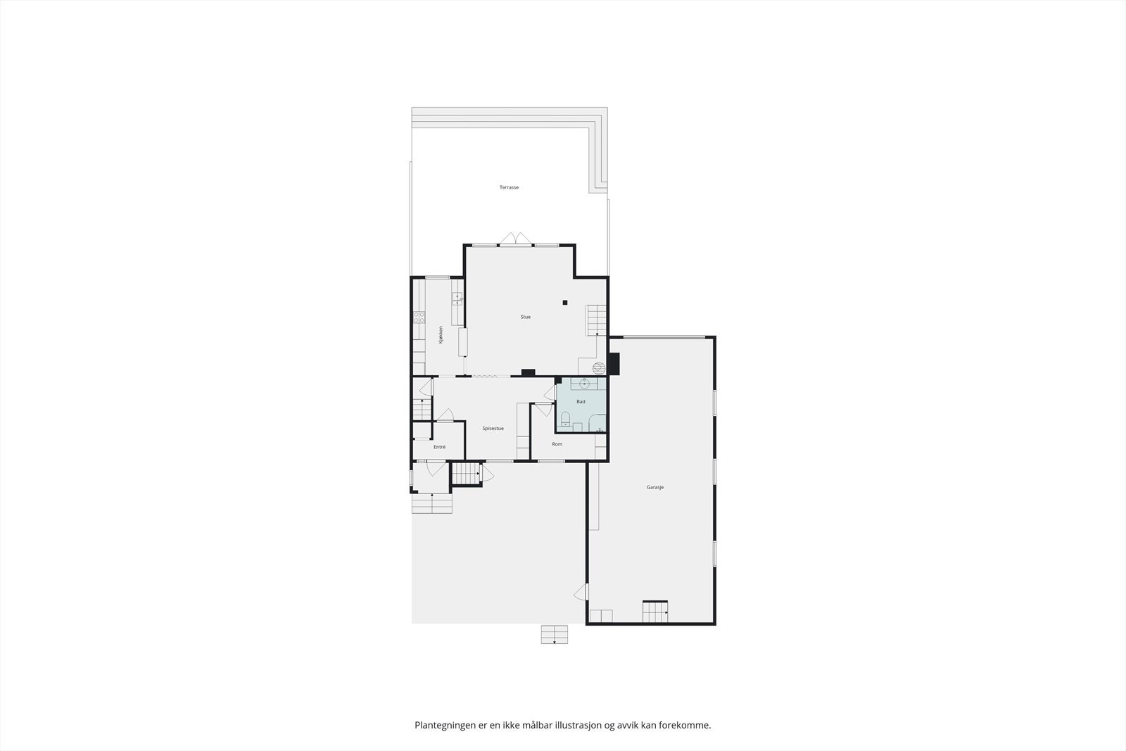 Plantegning 1. etg. Galleribilde
