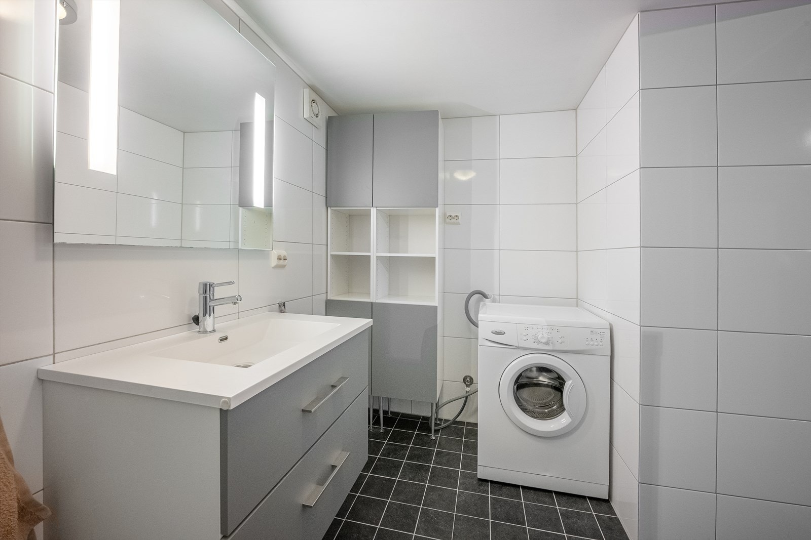 Opplegg for vaskemaskin. Galleribilde