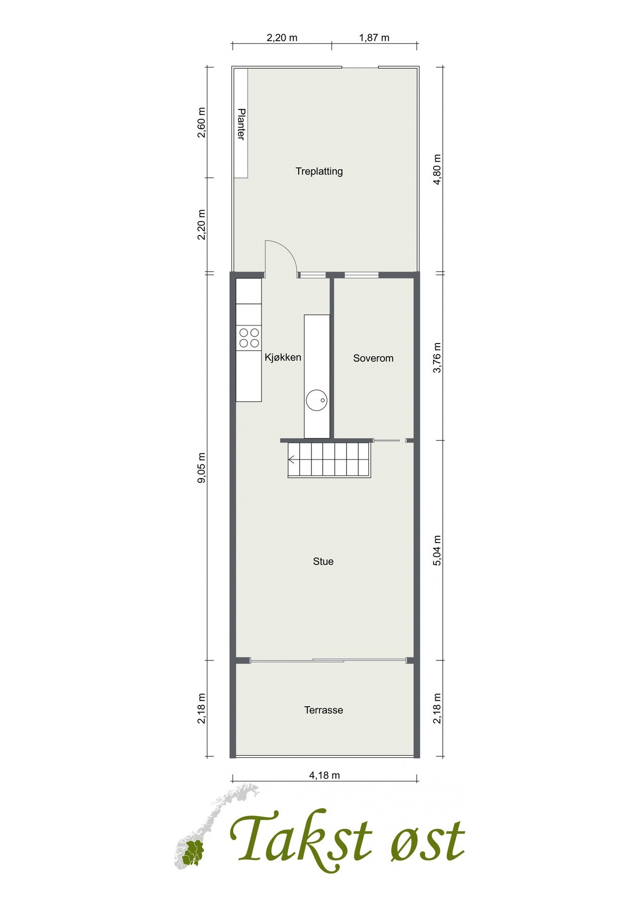 Plantegning 1. etasje - Kløfterhagen 35 D Galleribilde