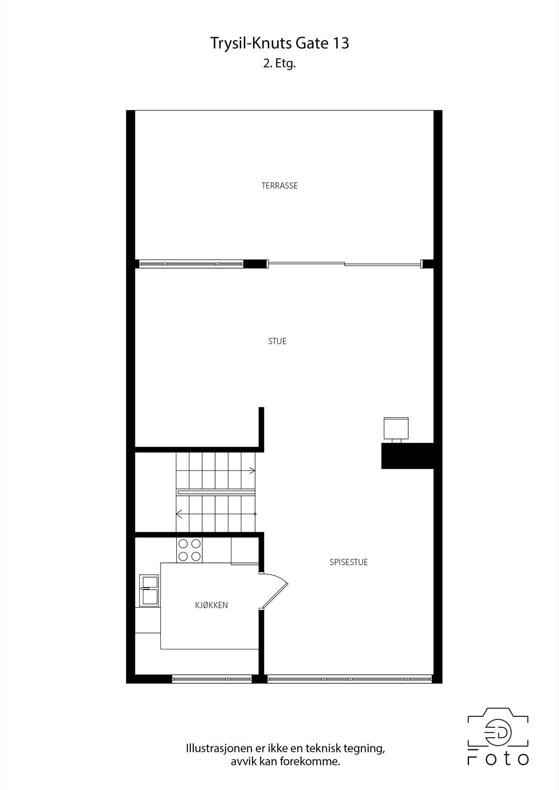 Planløsning 2. etasje Galleribilde