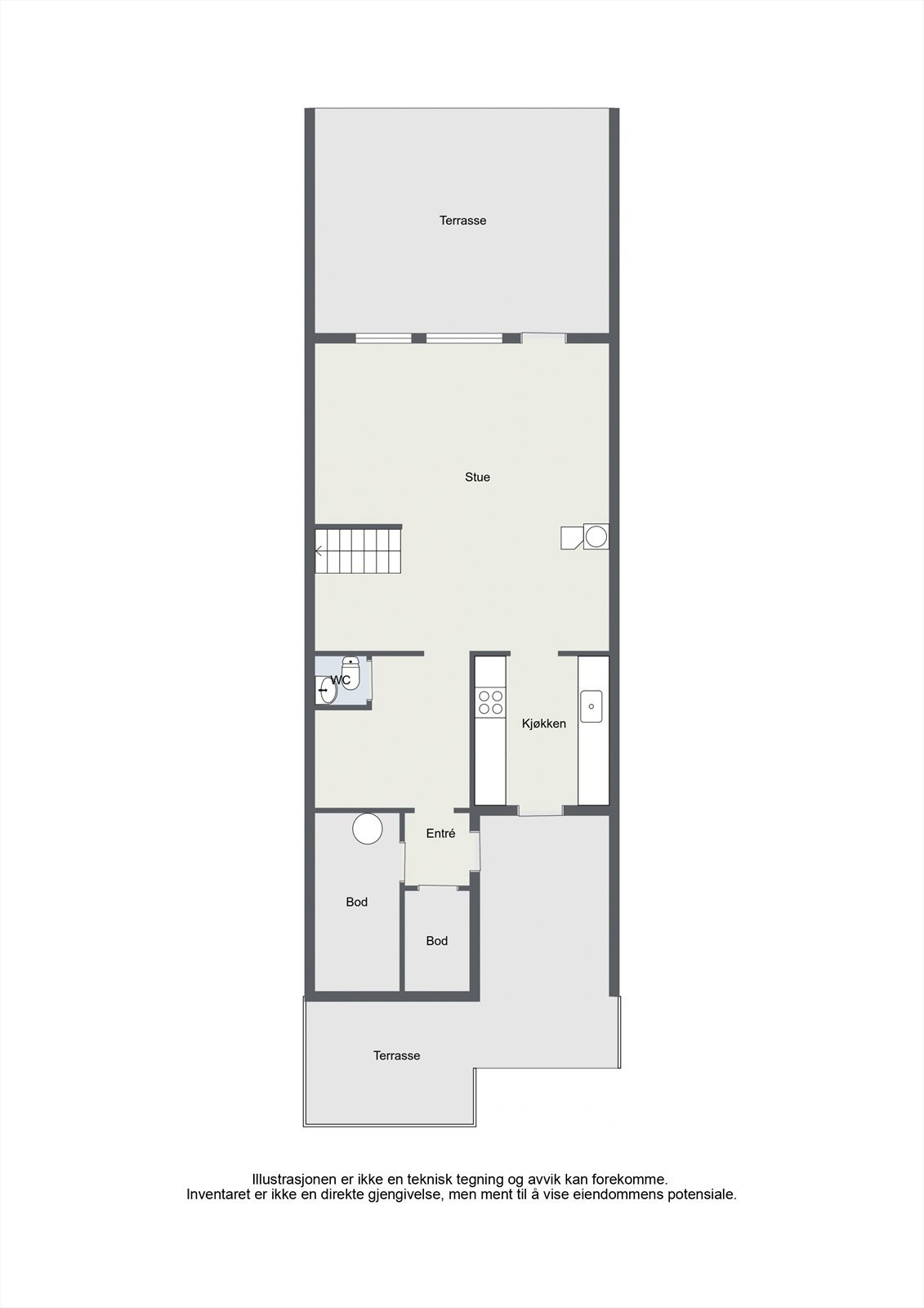 Plantegning 1.etasje Galleribilde