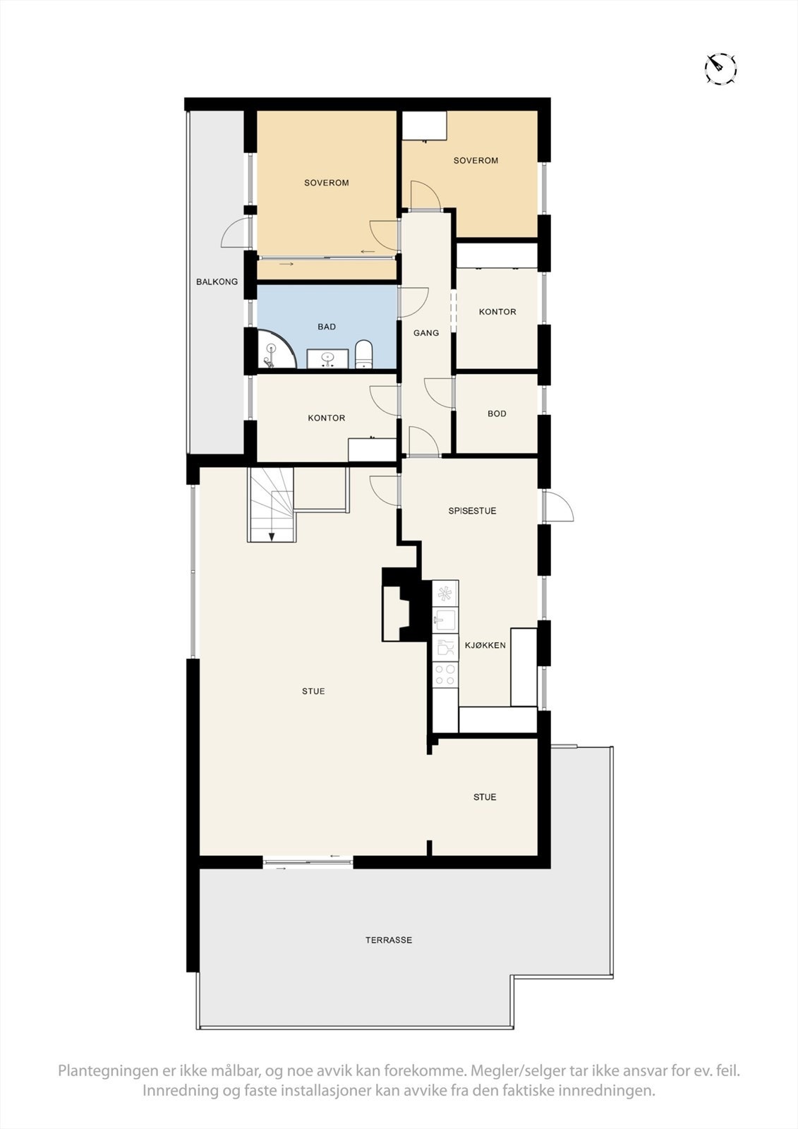 Plantegning | 1. etasje. Galleribilde