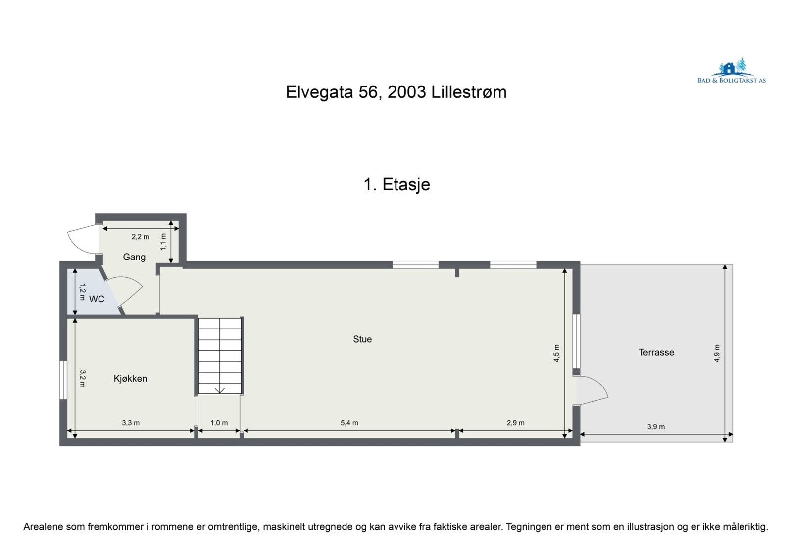 Nå skal vi inn, men først planskisse så du får orientert deg litt før du ser videre. Galleribilde