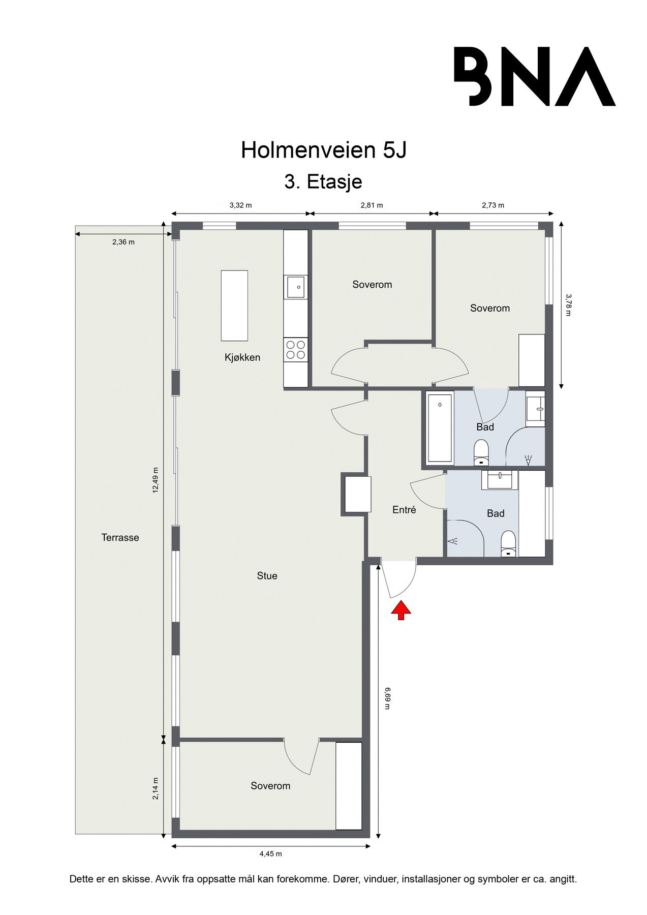 Planskisse. Galleribilde