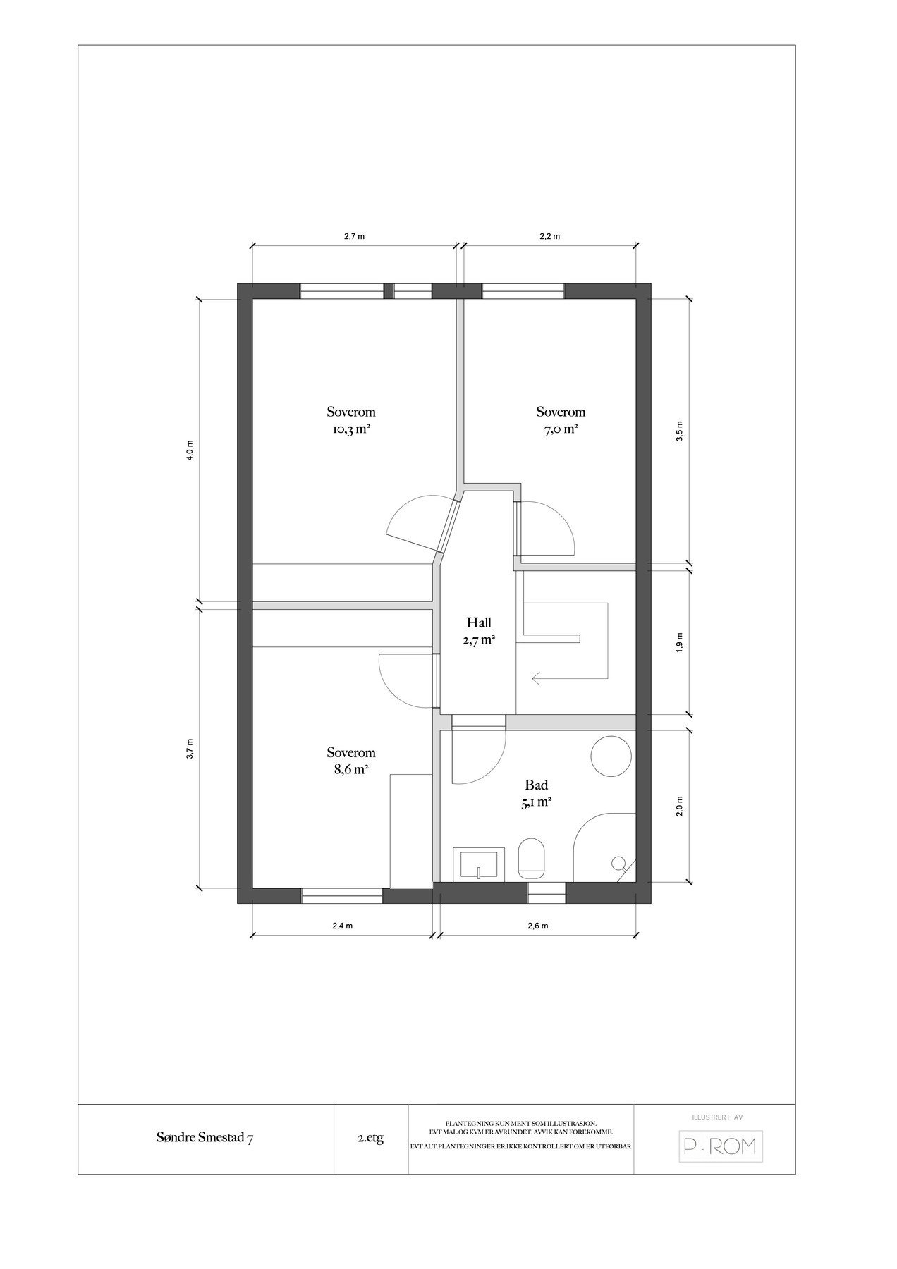 Plantegning 2. etg. Galleribilde