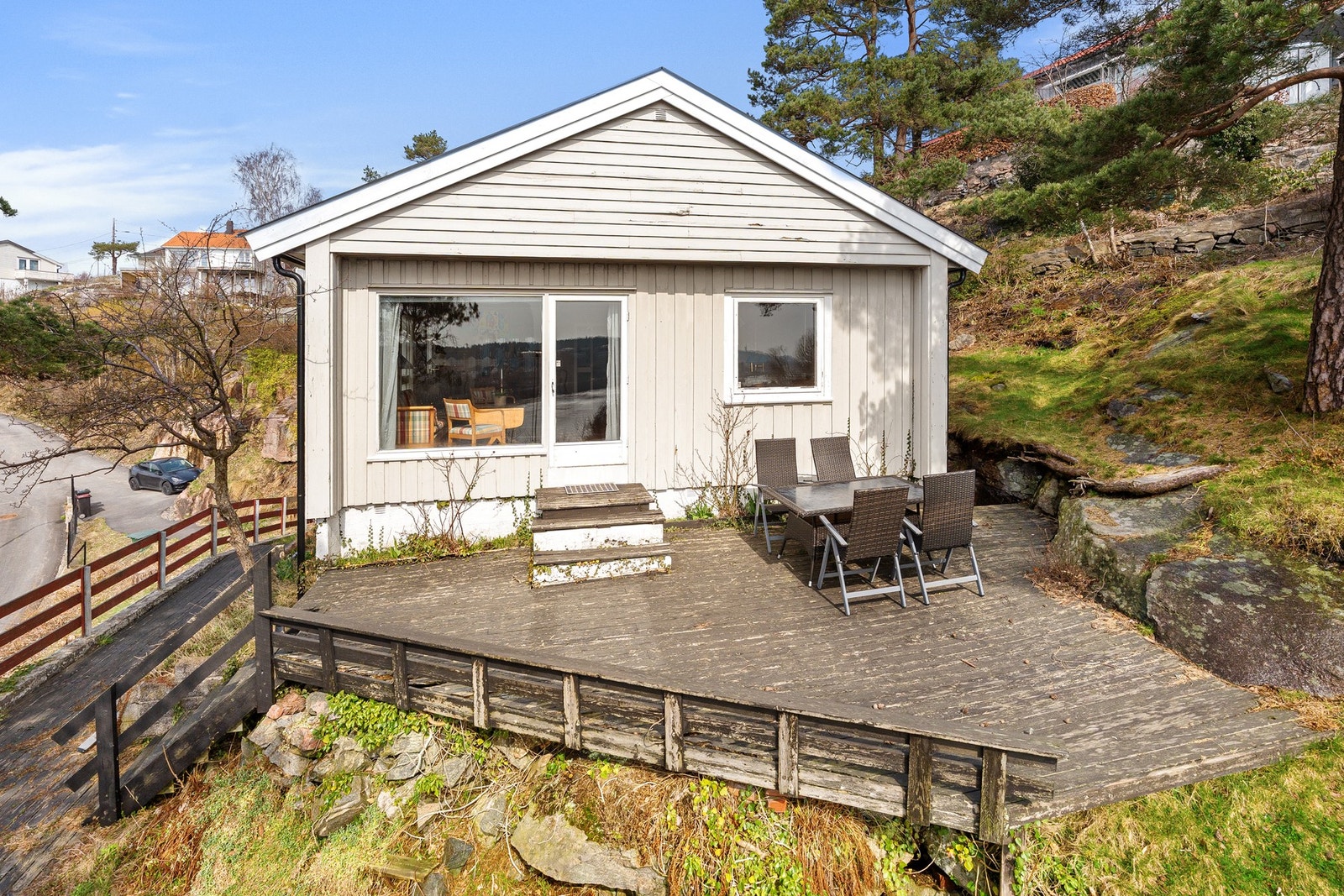 Platting ut fra stuen Galleribilde