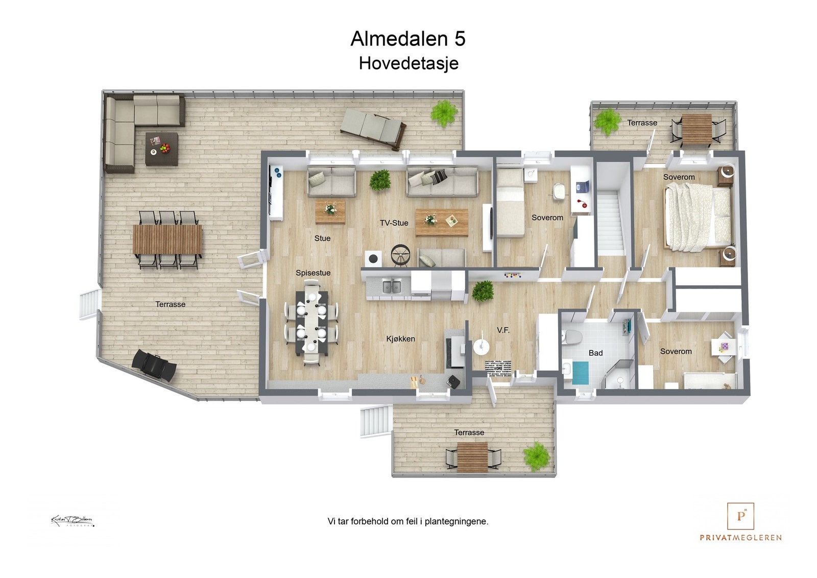 Plantegning hovedetasje Galleribilde
