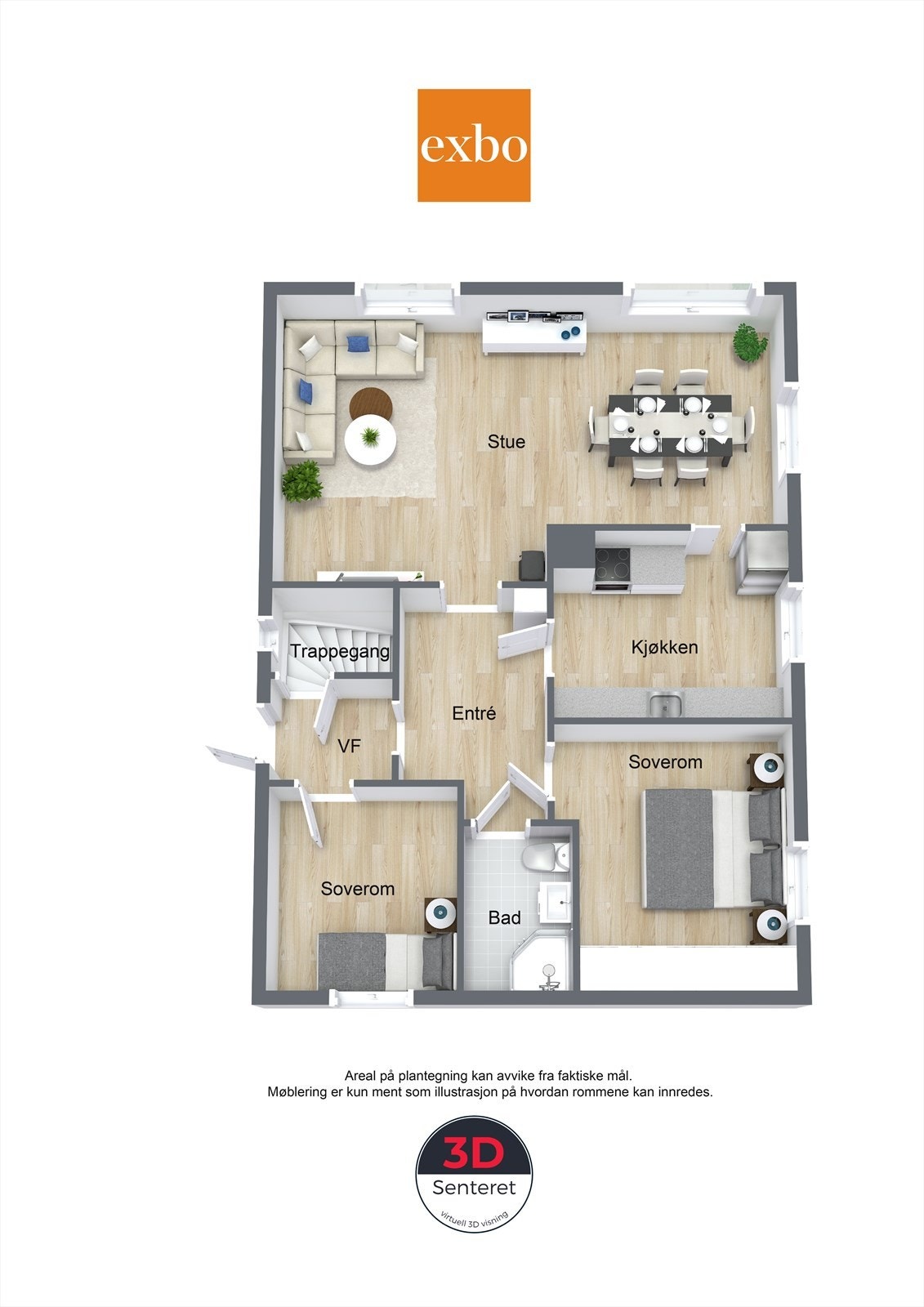 Plantegning 1. etasje Galleribilde