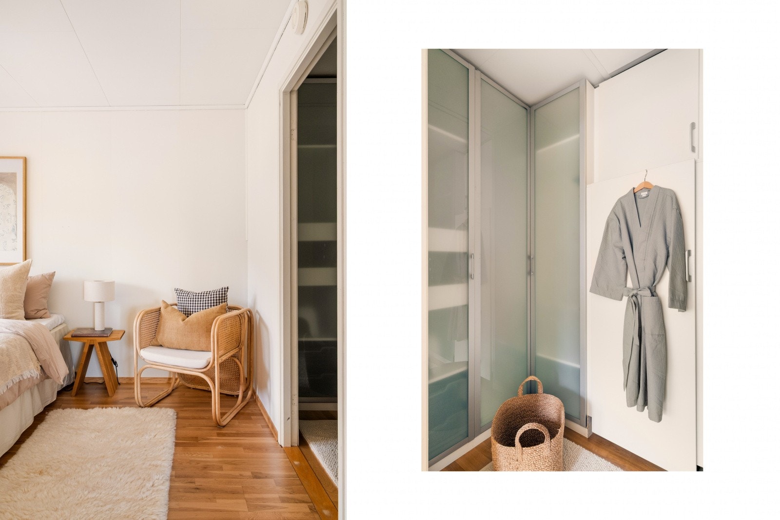 Omkledningsrommet på 4,4 m² gir rikelig med oppbevaringsplass og har loftsluke til kaldloft. Galleribilde