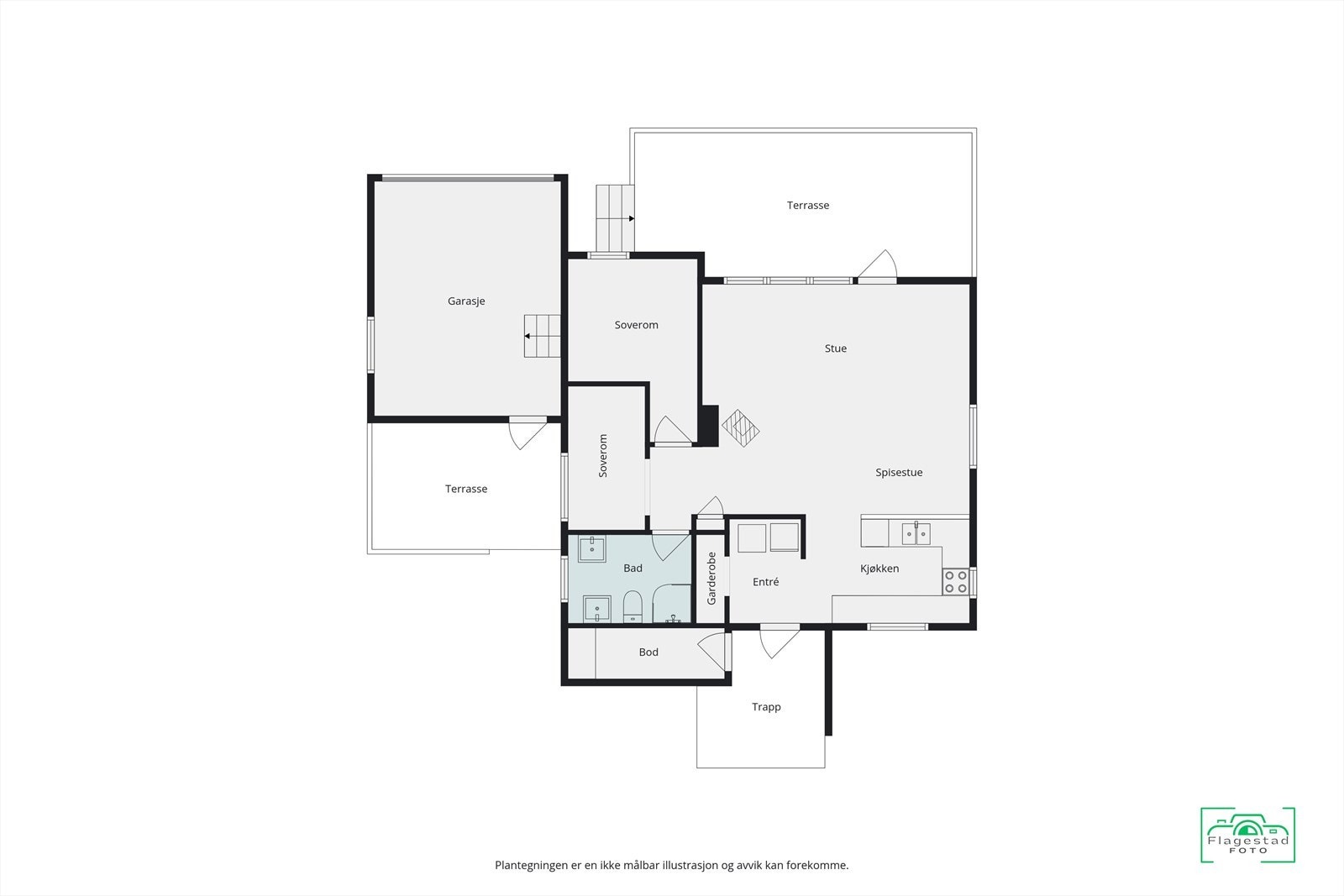 Plantegning hovedplan Galleribilde