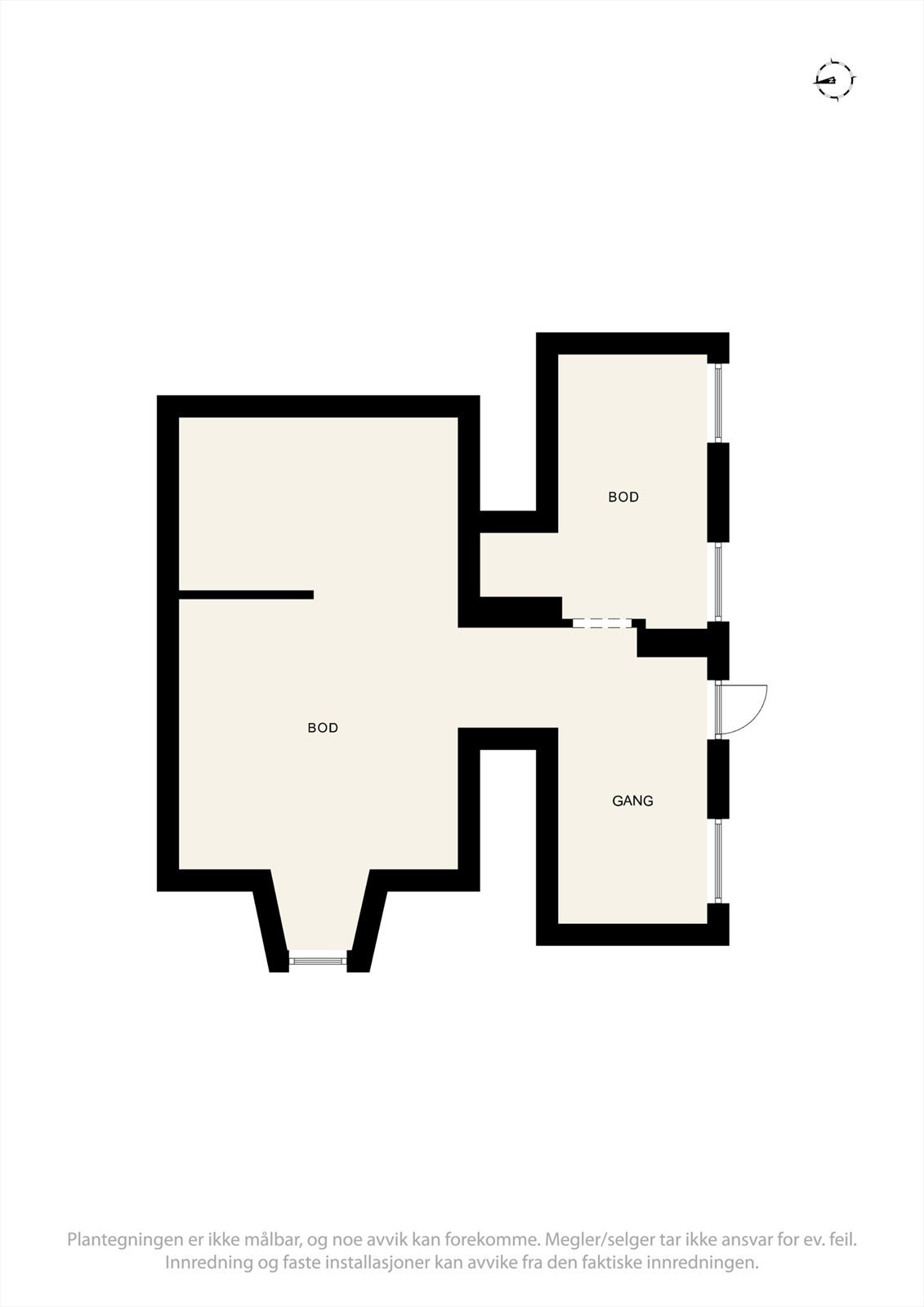Plantegning kjelleretg. Galleribilde