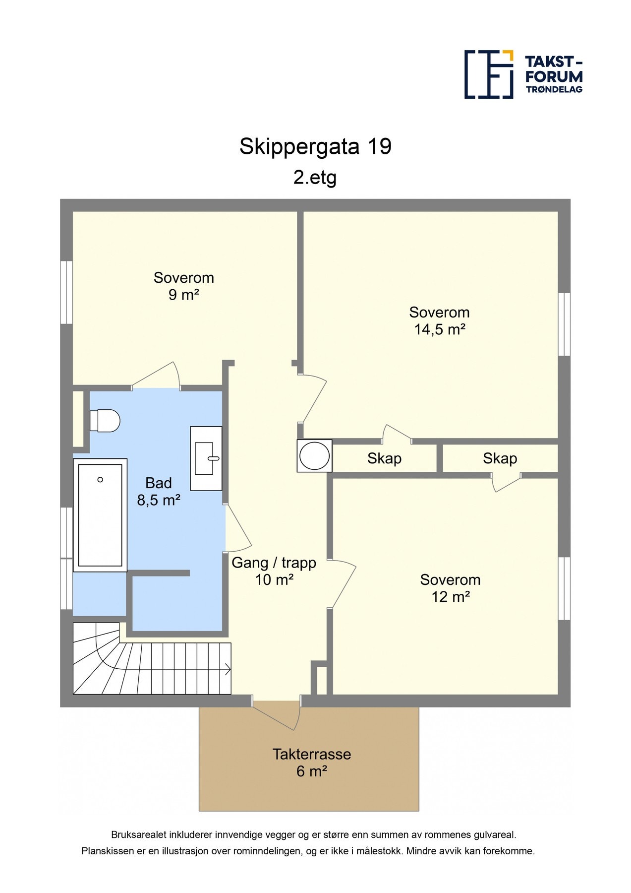 Planskisse - 2.etasje Galleribilde