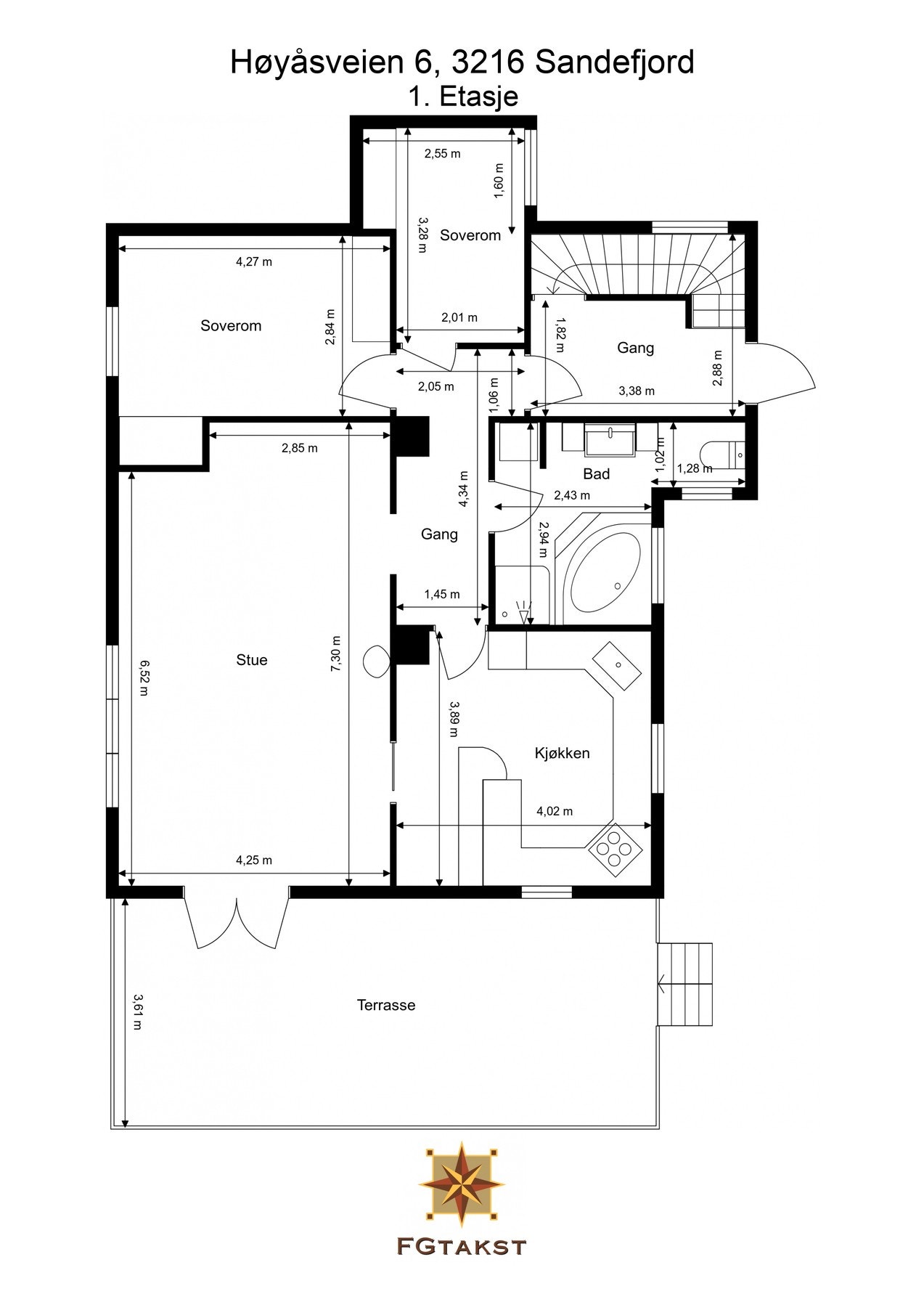 Planløsning 1.etasje Galleribilde