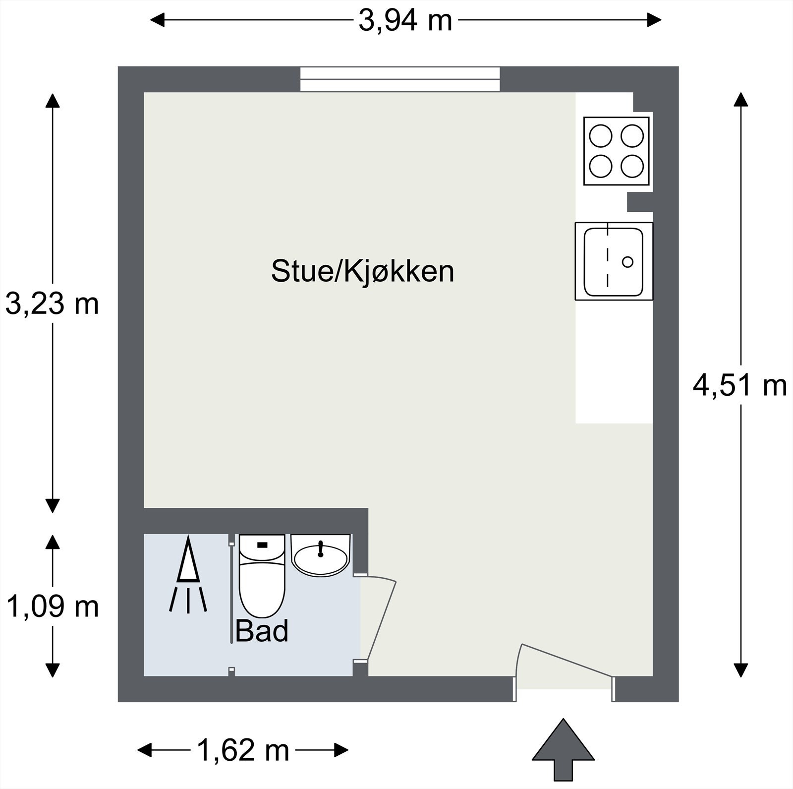 Plantegning til orientering. Galleribilde