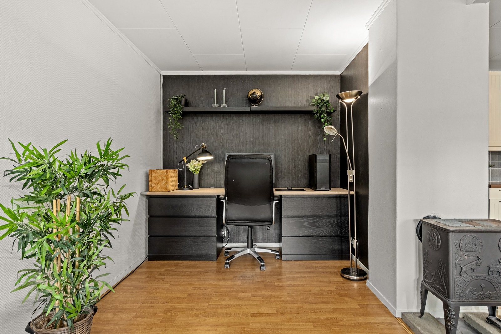 plass til hjemmekontor eller andre møbleringsmuligheter. Galleribilde