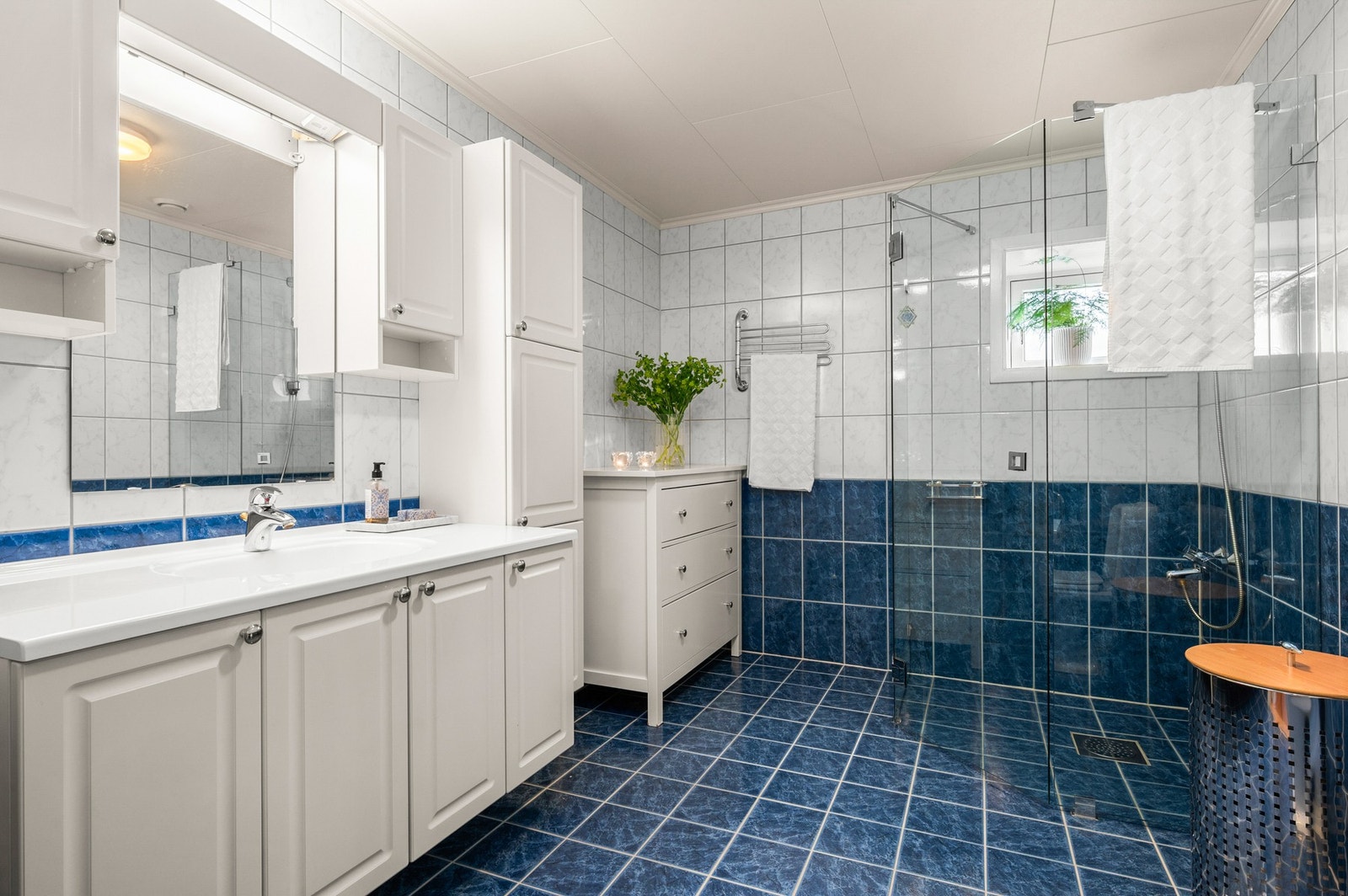 Badet er på 7,5 kvm. Galleribilde