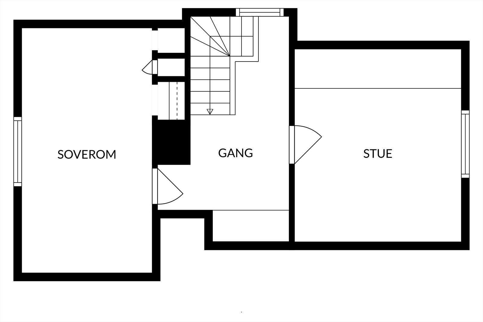 Planløsning loft. Galleribilde
