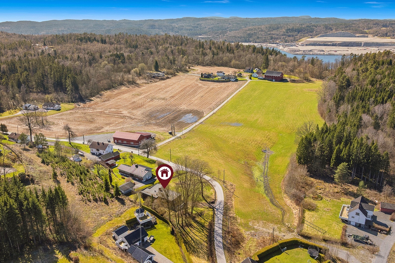 Dronefoto Galleribilde