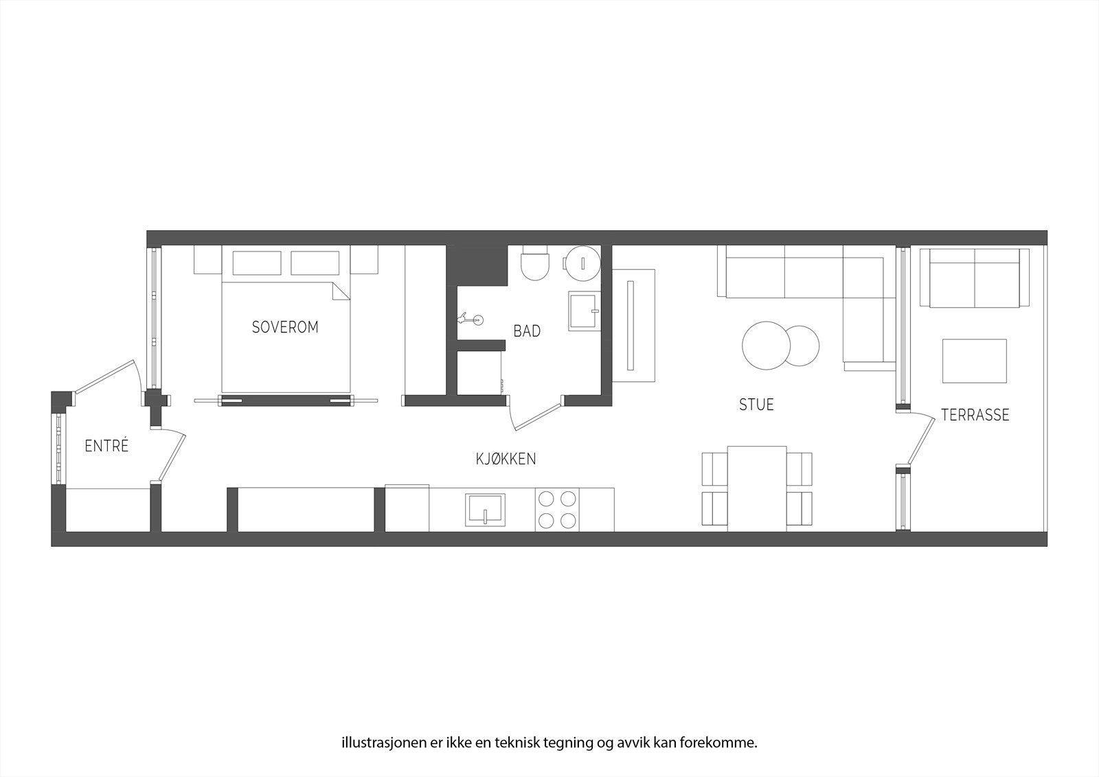 Plantegning 3. etasje Galleribilde