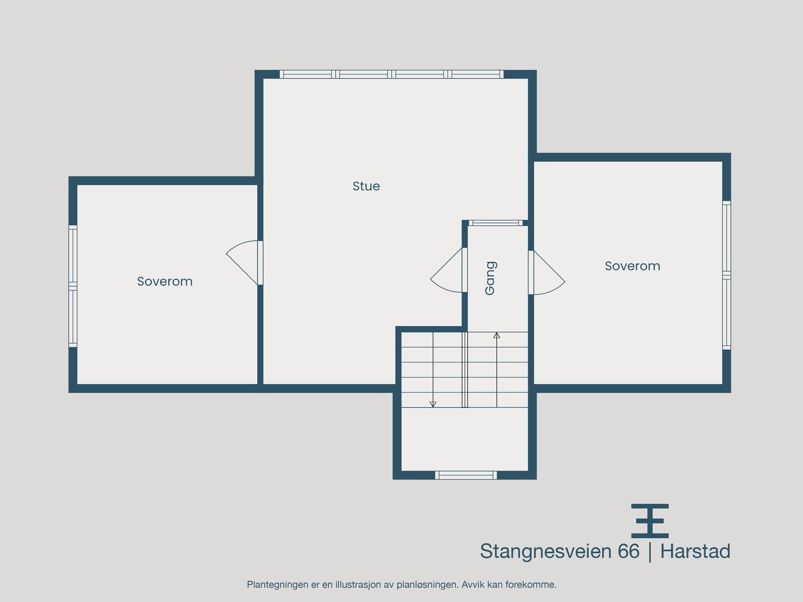Plantegning loft Galleribilde
